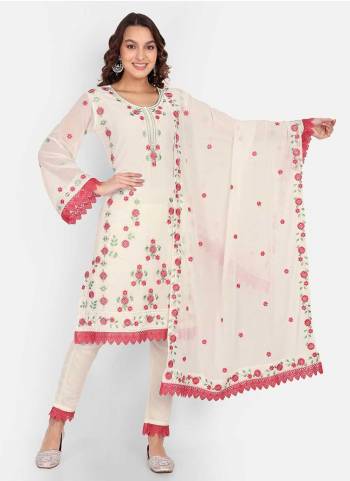 Attrective These Beautiful Looking Readymade Suits.These Top Are Georgette And Botton is Fabricated On Georgette And Dupatta Are Georgette.Its Beautified With Designer Multy Thread ,Sequance Embroidery Work.