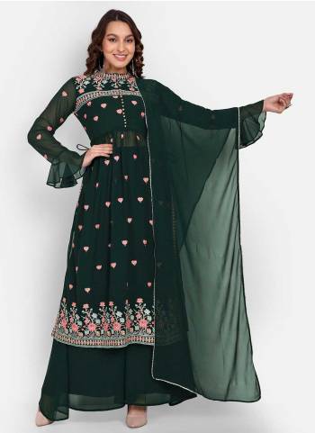 Attrective These Beautiful Looking Readymade Suits.These Top Are Georgette And Botton is Fabricated On Georgette And Dupatta Are Georgette.Its Beautified With Designer Multy Thread ,Sequance Embroidery Work.