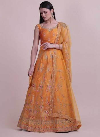 For A Designer Look,Grab These Lehenga Choli in Fine Colored.These Lehenga Choli Are Taffeta Silk And Dupatta Are Fabricated On Net Pair.Its Beautified With Fancy Designer Embroidery Work.