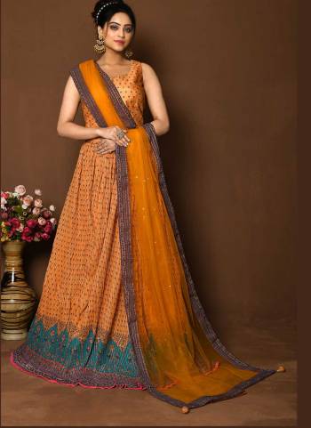 For A Designer Look,Grab These Readymade Lehenga Choli in Fine Colored.These Lehenga Are Georgette And Blouse Are Fabricated On Russion Silk Pair With Net Dupatta.Its Beautified With Designer Digital Printed,Crochet And Crush.