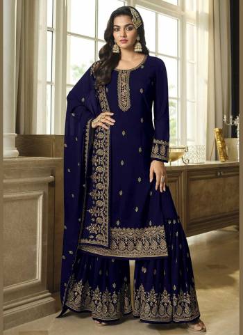 Attrective These Sharara Suit in Fine Colored Pair With Bottom And Dupatta.These Top And Dupatta Are Faux Georgette And Pair With Faux Georgette Bottom.Its Beautified With Santoon Inner.Its Beautified With Heavy Designer Sequance Embroidery Work.