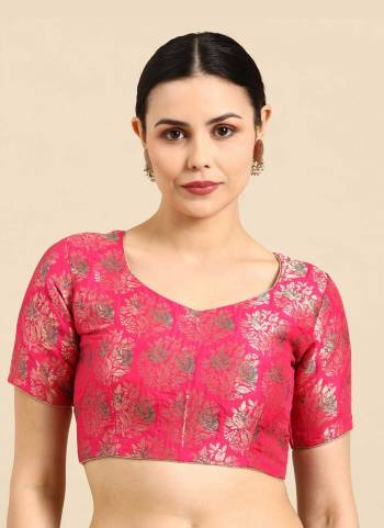 Grab These Beautiful Fine Colored Readymade Blouse.Its Fabricated On Banarasi Silk Come With Wevon Jacquard Designer.Buy Now.