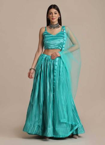 For A Designer Look,Grab These Lehenga Choli in Fine Colored.These Lehenga Choli Are Satin Silk And Dupatta Are Fabricated On Net Pair.Its Beautified With Fancy Designer Platted Solid.