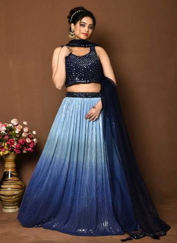 For A Designer Look,Grab These Readymade Lehenga Choli in Fine Colored.These Lehenga Are Georgette And Blouse Are Fabricated On Net & Georgette Pair With Net Dupatta.Its Beautified With Designer Sequance Embroidery With Hand Work.