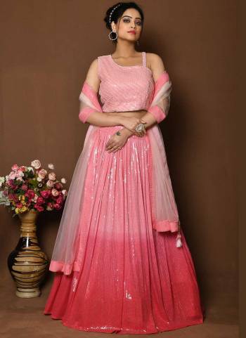 For A Designer Look,Grab These Readymade Lehenga Choli in Fine Colored.These Lehenga Are Georgette And Blouse Are Fabricated On Net & Georgette Pair With Net Dupatta.Its Beautified With Designer Sequance Embroidery With Hand Work.