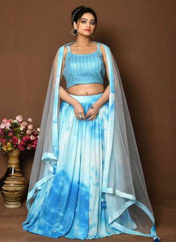 For A Designer Look,Grab These Readymade Lehenga Choli in Fine Colored.These Lehenga Are Georgette And Blouse Are Fabricated On Net & Georgette Pair With Net Dupatta.Its Beautified With Designer Sequance Embroidery With Hand Work.