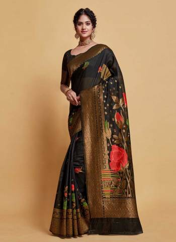 Grab These Party Wear Saree in Fine Colored.These Saree is Fabricated On Modal Silk Pair With Blouse.Its Beautified With Heavy Weaving Designer.