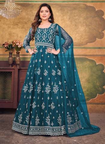 Grab These Designer Anarkali Suit in Fine Colored Pair With Bottom And Dupatta.These Top And Dupatta Are Fabricated On Net Pair With Santoon Bottom.Its Beautified With Santoon Inner.Its Beautified With Heavy Designer Embroidery Work.