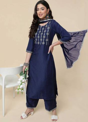 Grab These Beautiful Looking Readymade Suits.These Top And Bottom Are Polyester And Dupatta is Fabricated On Chinon.Its Beautified With Designer Embroidery Work.