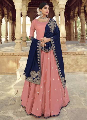 For A Designer Look,Grab These Readymade Gown With Dupatta in Fine Colored.These Gown Are Fabricated On Jacquard Silk Pair With Soft Net Dupatta.Its Beautified With Wevon Designer With Embroidery Work.