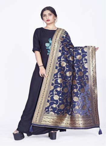 Grab These Beautiful Colored Dupatta.These Dupatta is Fabricated On Chanderi.Its Beautified With Wevon Designer Work.