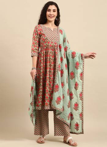 Looking These Beautiful Looking Readymade Suits.These Top And Bottom Fabricated Cotton With Cotton Dupatta.Its Beautified With Designer Printed,Hand Work.