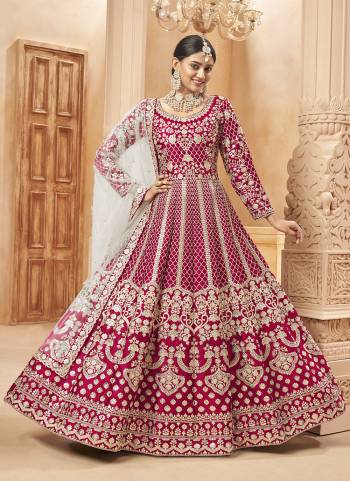 Grab These Anarkali Suit in Fine Colored Pair With Bottom And Dupatta.These Top Are Art Silk And Dupatta Are Fabricated On Net Pair With Santoon Bottom.Its Beautified With Santoon Inner.Its Beautified With Heavy Designer Embroidery Work.