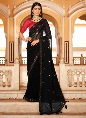 Attrective These Designer Saree in Fine Colored.These Saree And Blouse is Fabricated On Chinon Pair.Its Beautified Fabric With Heavy Thread,Sequance Embroidery Work.