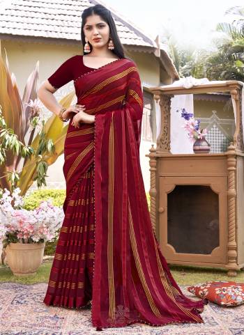 Attrective These Saree in Fine Colored.These Saree Are Fancy Fabric And Blouse is Art Silk  Fabricated Pair.Its Beautified Fabric With Wevon Lining Patta Designer.