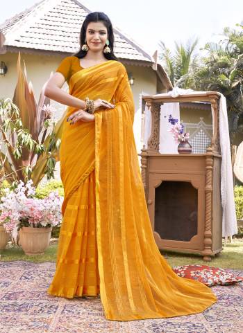 Attrective These Saree in Fine Colored.These Saree Are Fancy Fabric And Blouse is Art Silk  Fabricated Pair.Its Beautified Fabric With Wevon Lining Patta Designer.