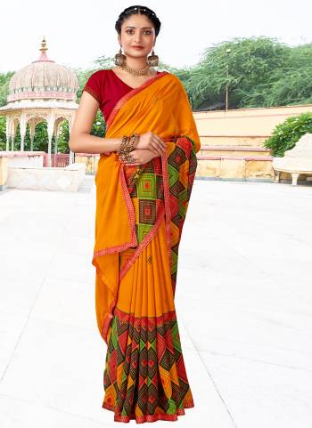 Attrective These Printed Saree in Fine Colored.These Saree  And Blouse is Heavy Ranial  Fabricated Pair.Its Beautified Fabric With Designer Printed.