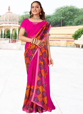 Attrective These Printed Saree in Fine Colored.These Saree  And Blouse is Heavy Ranial  Fabricated Pair.Its Beautified Fabric With Designer Printed.