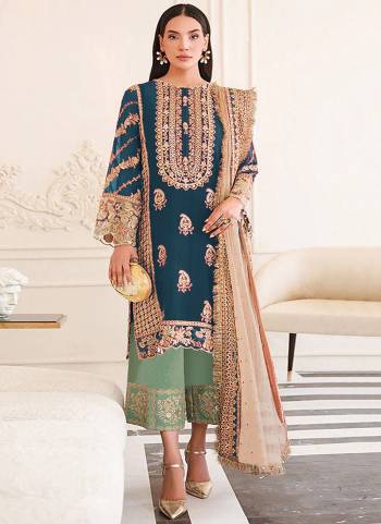 Attrective These Designer Plazzo Suit in Fine Colored Pair With Bottom And Dupatta.These Top Are Organza And Dupatta Are Fabricated On Net Pair With Santoon Bottom.Its Beautified With Santoon Inner.Its Beautified With Heavy Designer Embroidery Work.