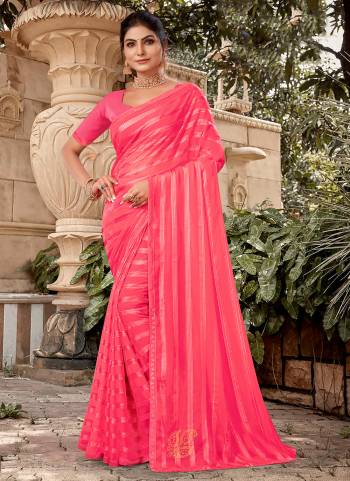 Garb These Saree in Fine Colored.These Saree And Blouse is Art Silk Fabricated Pair.Its Beautified Fabric With Wevon Patta Designer With Swarovski Work.