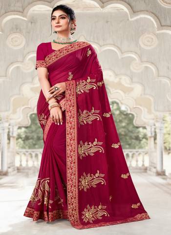 Garb These Saree in Fine Colored.These Saree Are Georgette And Blouse is Art Silk  Fabricated Pair.Its Beautified Fabric With Designer Embroidery Work.