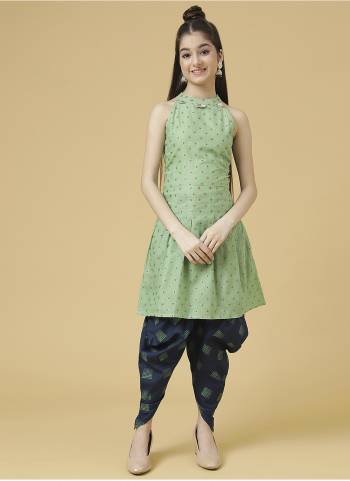 Grab These Beautiful Looking Kids Readymade Kurti With Dhoti.These Kurti Are Poly Cotton And Dhoti is Ruby Cotton Fabricated.Its Beautified With Designer Foil Printed.