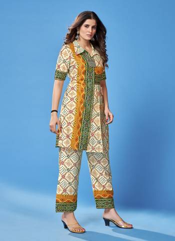 Grab This Readymade Dress In Fine Color Top And Bottom Are Rayon Fabricated Beautified With Designer Printed. It Is Light In Weight And Easy To Carry All Day Long. 