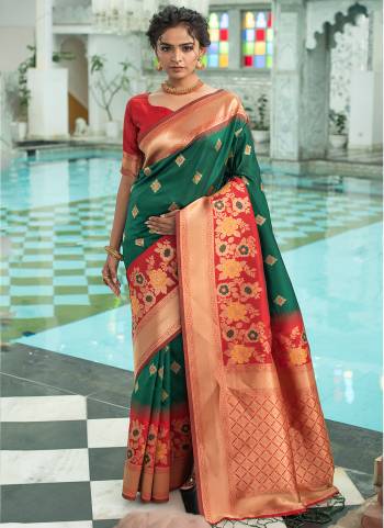 Garb These Party Wear Saree in Fine Colored.These Saree And Blouse is Fabricated On Soft Silk.Its Beautified With Weavon Jari Designer Work.