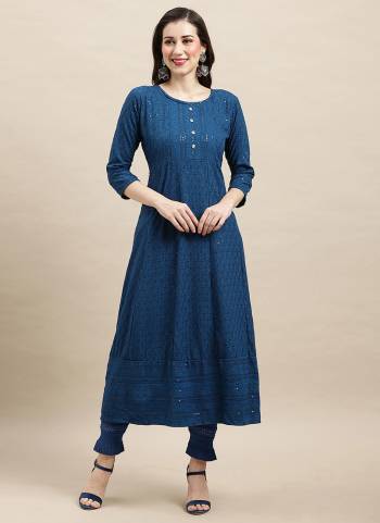 Grab These Beautiful Looking Readymade Long Kurti.These Kurti is Fabricated On Rayon.Its Beautified With Designer Multy Thread,Sequance Embroidery Work.