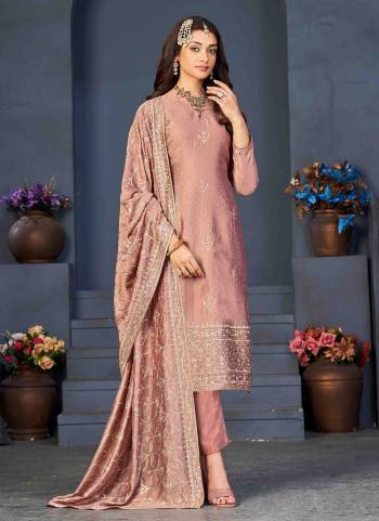 Grab These Suit in Fine Colored Pair With Bottom And Dupatta.These Top Are Dola Silk And Dupatta Are Fabricated On Nazneen Pair With Heavy Rayon Bottom.Its Beautified With Heavy Wevon Designer With Diamond Work.