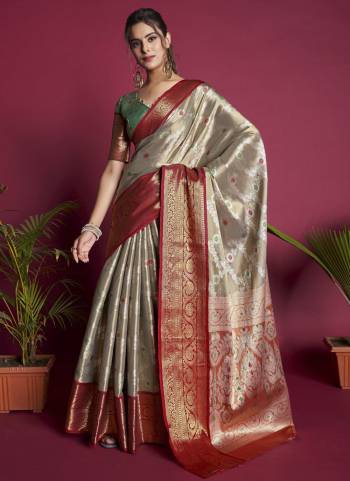 Attrective These Festive Wear Saree in Fine Colored.These Saree And Blouse is Fabricated On Kanjivaram Silk.Its Beautified With Weavon Jari & Meena Designer.