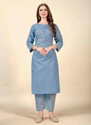 Grab These Beautiful Looking Readymade Kurti With Bottom.These Dress is Fabricated On Cotton Top And Bottom.Its Beautified With Designer Printed.