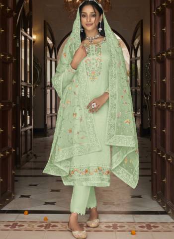 Garb These Salwar Suit in Fine Colored Pair With Bottom And Dupatta.These Top Are Faux Georgette And Bottom Are Fabricated On Santoon Pair With Soft Net Dupatta.Its Beautified With Santoon Inner.Its Beautified With Heavy Designer Embroidery With Diamond Work.