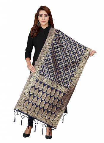 Grab These Beautiful Colored Dupatta.These Dupatta is Fabricated On Banarasi Silk.Its Beautified With Wevon Jacquard Designer.