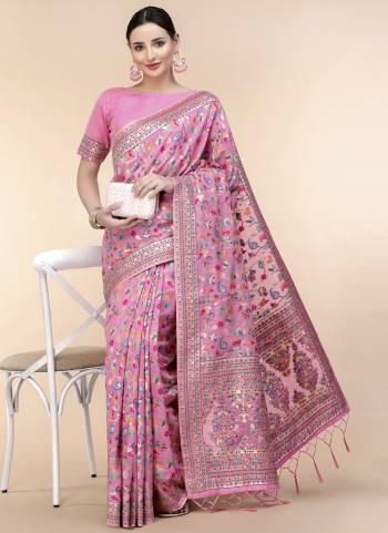 Look Attrective These Designer Party Wear Saree in Fine Colored.These Saree And Blouse  is Fabricated On Silk Blend.Its Beautified With Wevon Designer.