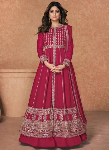 Garb These Designer Anarkali Suits in Fine Colored Pair With Dupatta.These Top Are Georgette And Dupatta Are Fabricated On Georgette Pair With Georgette Bottom.Its Beautified With Heavy Designer Sequance Embroidery Work.