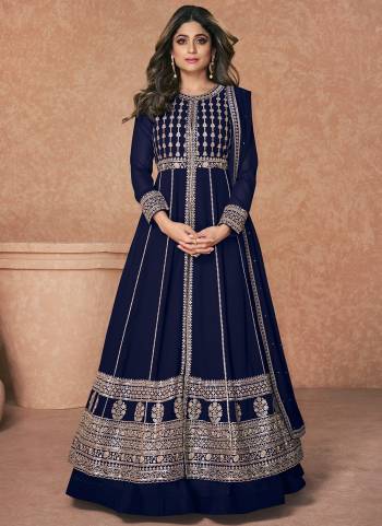 Garb These Designer Anarkali Suits in Fine Colored Pair With Dupatta.These Top Are Georgette And Dupatta Are Fabricated On Georgette Pair With Georgette Bottom.Its Beautified With Heavy Designer Sequance Embroidery Work.