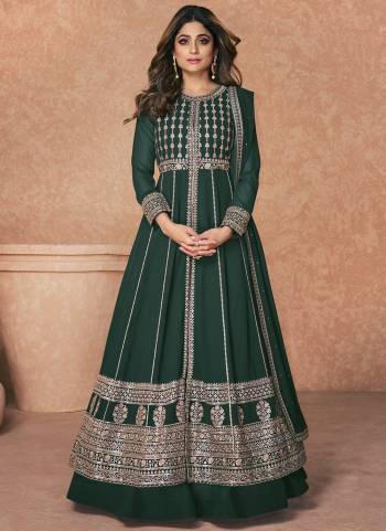 Garb These Designer Anarkali Suits in Fine Colored Pair With Dupatta.These Top Are Georgette And Dupatta Are Fabricated On Georgette Pair With Georgette Bottom.Its Beautified With Heavy Designer Sequance Embroidery Work.