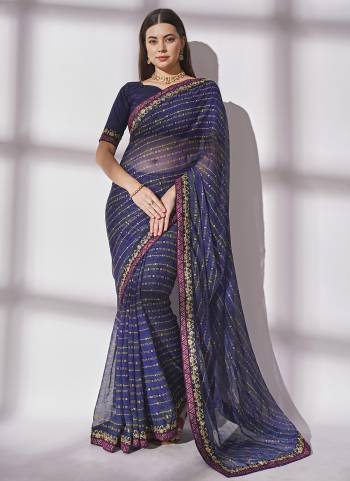 Grab These Party Wear Saree in Fine Colored.These Saree is Fabricated On Georgette Pair With Art Silk Blouse.Its Beautified With Designer Printed, Embroidery Work Border.