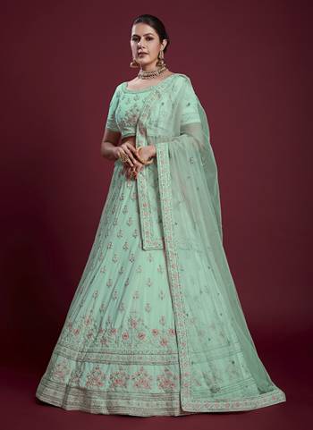 For A Designer Look,Grab These Lehenga Choli in Fine Colored.These Lehenga And Blouse Are Fabricated On Georgette Pair With Soft Net Dupatta.Its Beautified With Designer Heavy Embroidery Work.