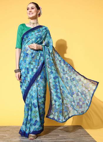 Grab These Party Wear Saree in Fine Colored.These Saree is Fabricated On Georgette Pair With Art Silk Blouse.Its Beautified With Designer Printed, Sequance Embroidery Work.