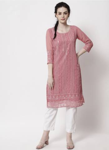 Attrective Looking These Beautiful Looking Readymade Long Kurti.These Kurti is Fabricated On Georgette.Its Beautified With Designer Thread,Sequance Embroidery Work.