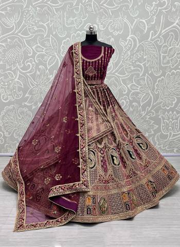 For A Designer Look,Grab These Lehenga Choli With 2 Dupatta in Fine Colored.These Lehenga And Choli Are Velvet And Dupatta Are Fabricated On Soft Net Pair.Its Beautified With Designer Patch Work, Fancy Multy Thread Embroidery,Zarkan Diamond Work.