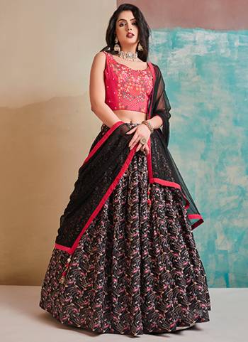 For A Designer Look,Grab These Lehenga Choli in Fine Colored.These Lehenga Are Chinon And Blouse Are Fabricated On Art Silk Pair With Georgette Dupatta.Its Beautified With Hand Embroidery Work With Printed.