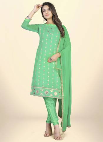 Grab These Suit in Fine Colored Pair With Bottom And Dupatta.These Top Are Chanderi Cotton And Dupatta Are Fabricated On Nazmin Pair With Santoon Bottom.Its Beautified With Santoon Bottom.Its Beautified With Designer Embroidery Work.