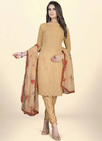 Grab These Suit in Fine Colored Pair With Bottom And Dupatta.These Top Are Georgette And Dupatta Are Fabricated On Georgette Pair With Santoon Bottom.Its Beautified With Santoon Bottom.Its Beautified With Designer Embroidery Work,Printed Dupatta.