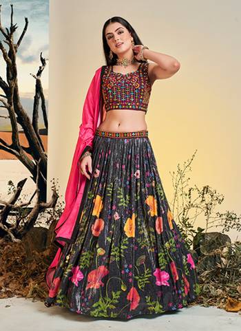 For A Designer Look,Grab These Lehenga Choli in Fine Colored.These Lehenga Are Chinon And Blouse Are Fabricated On Art Silk Pair With Soft Net Dupatta.Its Beautified With Sequance Embroidery Work With Printed.