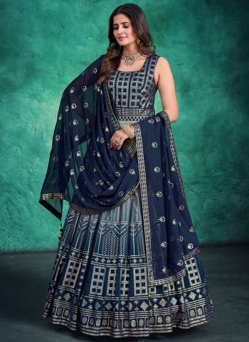 For A Designer Look,Grab These Gown in Fine Colored.These Gown Are Georgette And Dupatta Are Fabricated On Georgette Pair.Its Beautified With Heavy Sequance Embroidery Work.