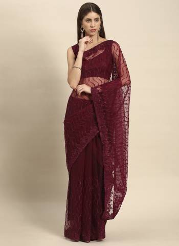 Look Attrective These Party Wear Saree in Fine Colored.These Saree And Blouse is Fabricated On Net.Its Beautified With Heavy Designer Thread Embroidery,Stone Work.