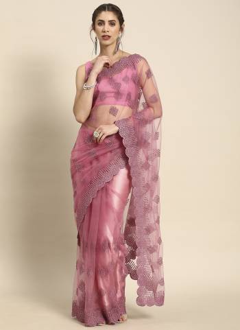 Look Attrective These Party Wear Saree in Fine Colored.These Saree And Blouse is Fabricated On Net.Its Beautified With Heavy Designer Thread Embroidery,Stone Work.